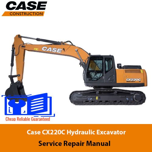 Cover of the Case CX220C Excavator Service Repair Manual