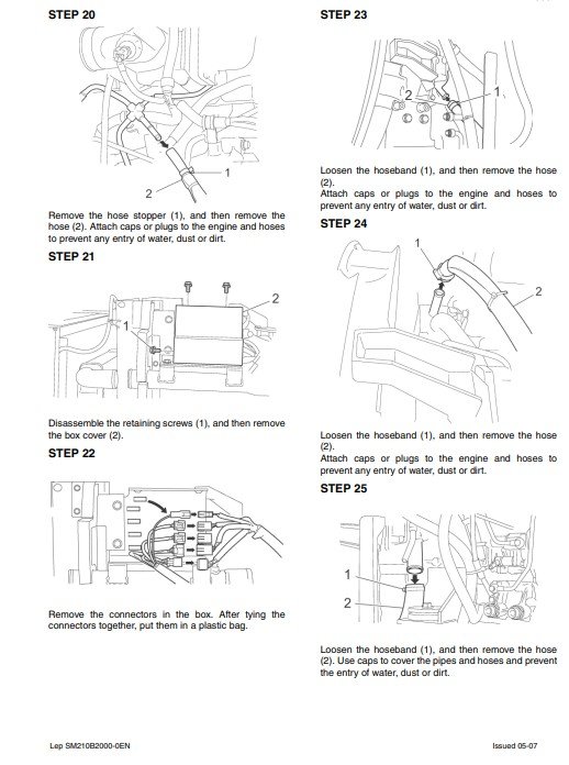 Case CX210B, CX230B, CX240B Excavator Service Repair Manual 4 case construction manuals