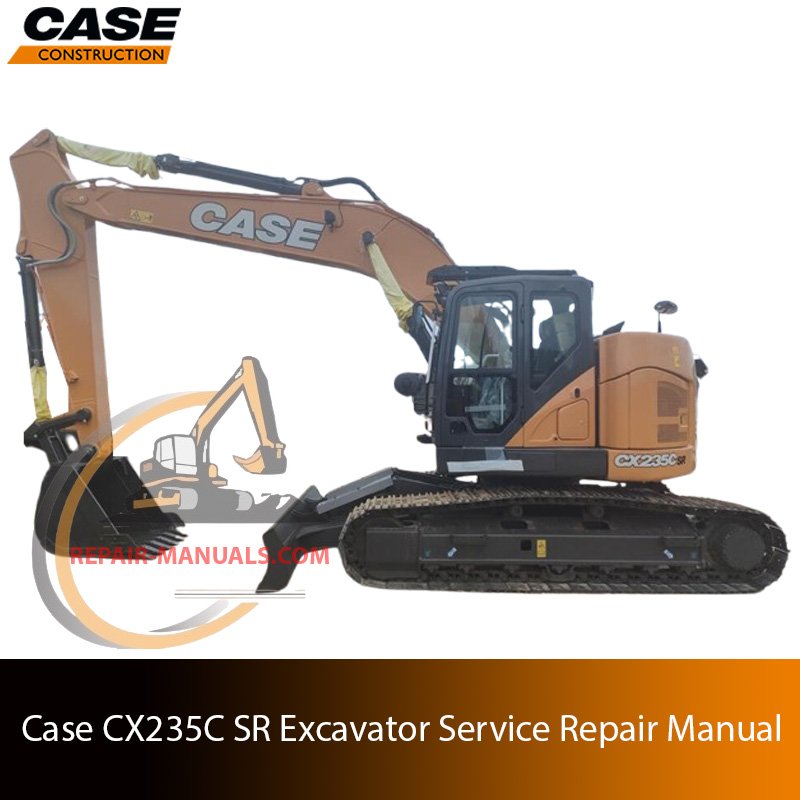 Cover of the service repair manual for Case CX235C SR Excavator