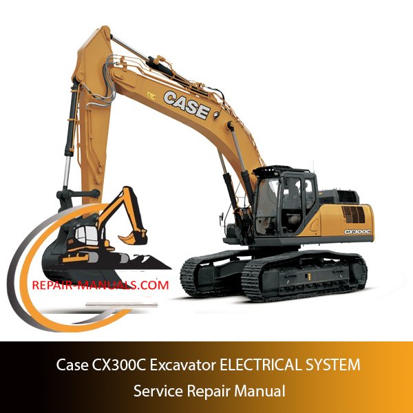 Electrical system service manual for Case CX300C Excavator