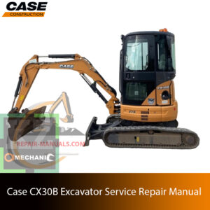 Service repair manual cover for case cx30b excavator