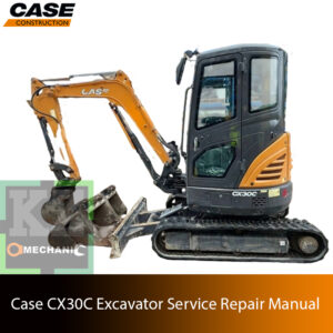 Service repair manual cover for case cx30c excavator