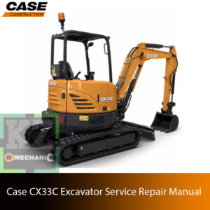 Service repair manual for case cx33c excavator