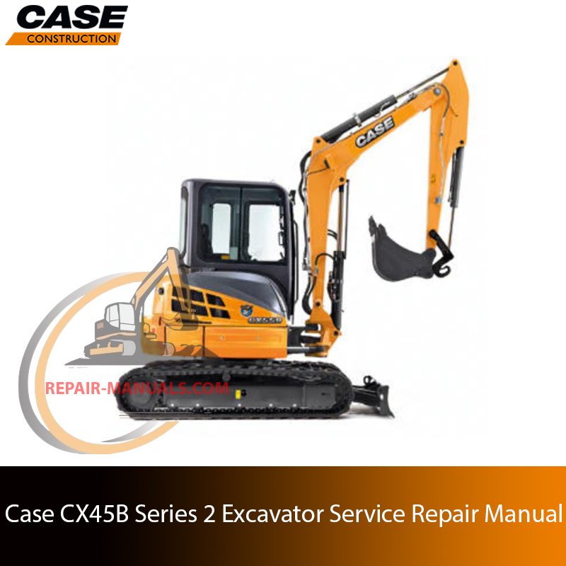 Service repair manual cover for case cx45b excavator