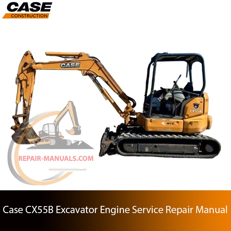 Service Repair Manual for Case CX31B Excavator, displaying detailed diagrams and maintenance instructions