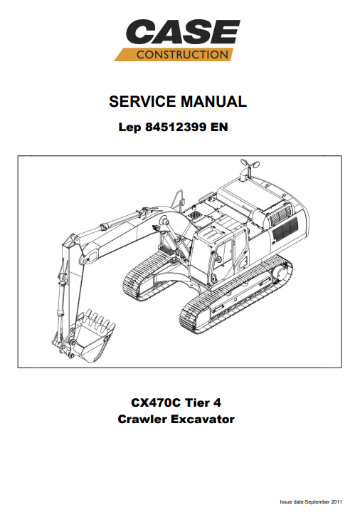 Case CX490D, CX500D Crawler Excavator Service Repair Manual 2 Case CX490D, CX500D Crawler Excavator Service Repair Manual - Image 2