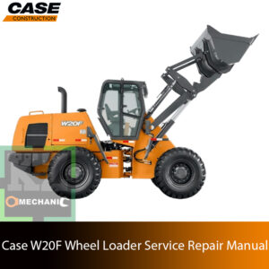Service repair manual cover for Case W20F Wheel Loader