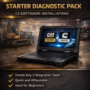 Heavy mechanical diagnostic software remote installation service for Caterpillar, Cummins, JCB, Perkins, Allison DOC, Detroit Diesel, Eaton Service Ranger