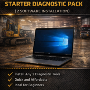 Heavy mechanical diagnostic software remote installation service for Caterpillar, Cummins, JCB, Perkins, Allison DOC, Detroit Diesel, Eaton Service Ranger