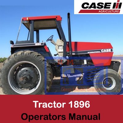 Case 1896 Tractor Operators Manual cover