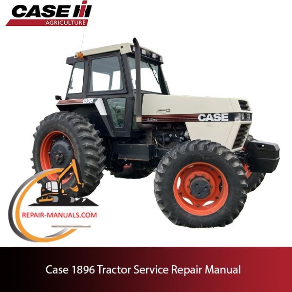 Cover of the service repair manual for Case 1896 tractor