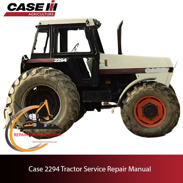 Service repair manual cover for Case 2294 tractor