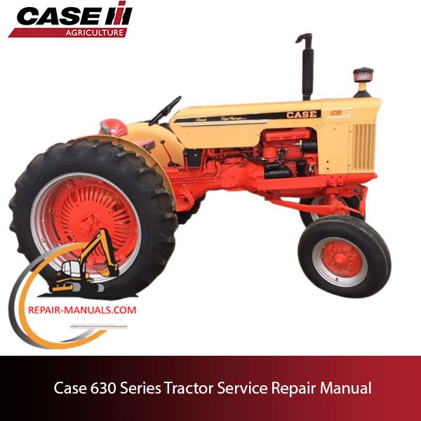 Service repair manual cover for Case 630 tractor