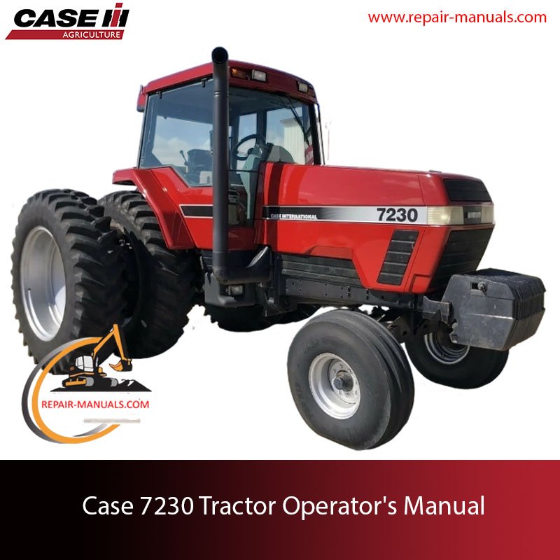 Case 7230 Tractor Operator's Manual cover