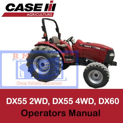 Operators manual for Case IH DX55