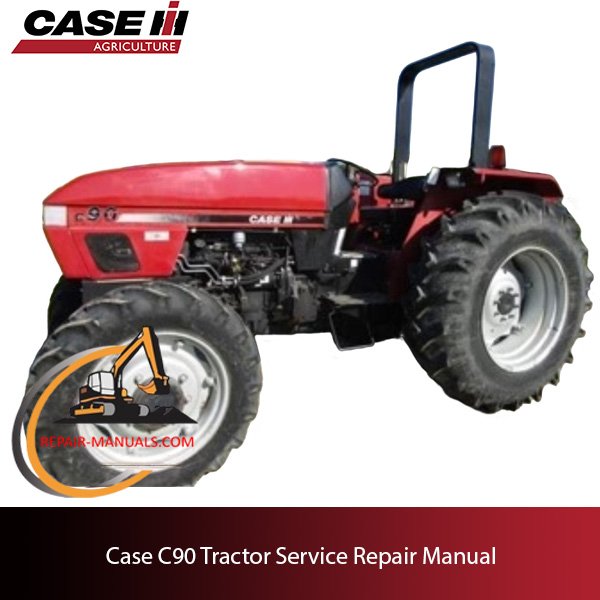 Service repair manual cover for Case C90 Tractor