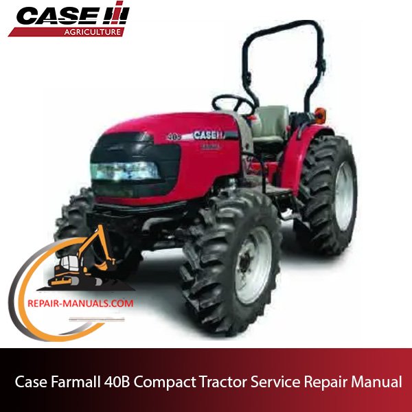Service repair manual cover for Case Farmall 40B Compact Tractor