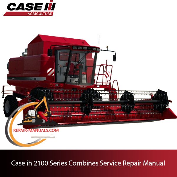 Service repair manual cover for Case IH 2100 Series combines