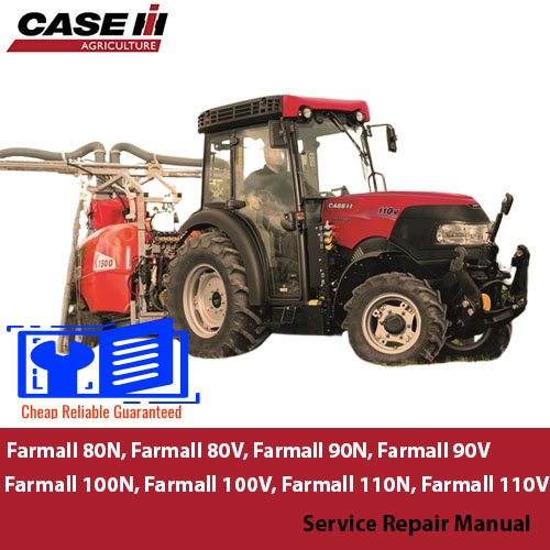 Comprehensive service repair manual for Case JCase Farmall 80N