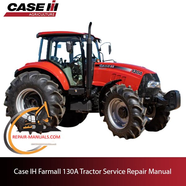 Service repair manual cover for Case IH Farmall 130A tractor