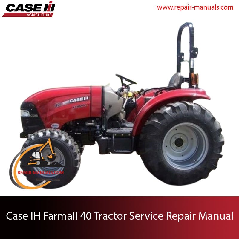 Service repair manual cover for Case IH Farmall 40 Tractor