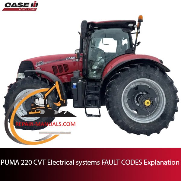 Overview of fault codes in PUMA 220 CVT electrical systems