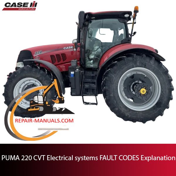 Overview of fault codes in PUMA 220 CVT electrical systems