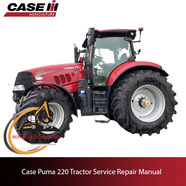 Service repair manual cover for Case Puma 220 Tractor