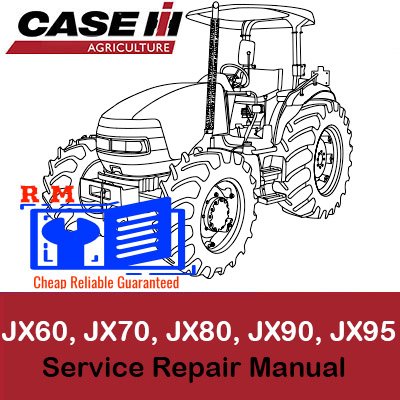 Comprehensive service manual for Case JX60