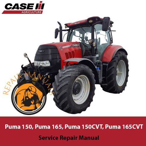 ervice repair manual cover for Case Puma 150