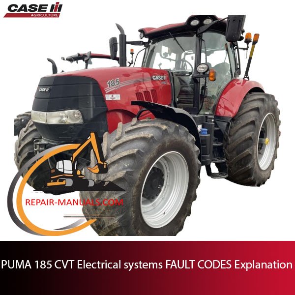 Overview of fault codes in PUMA 185 CVT electrical systems