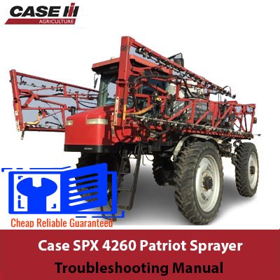 SPX 4260 Patriot Sprayer Troubleshooting Manual cover featuring the title and an illustration of the sprayer