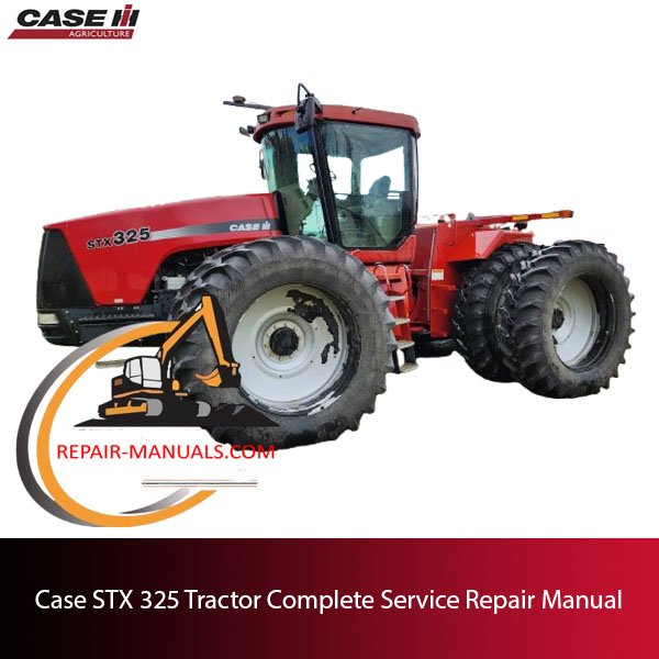 Complete service repair manual for the Case STX 325 tractor