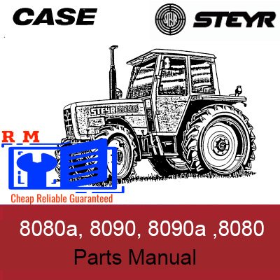 Detailed parts manual for Case Steyr 8080