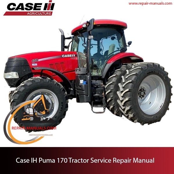 Service manual cover for Case Puma 170 tractor