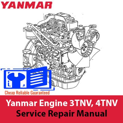 Yanmar 3TNV and 4TNV engine service repair manual cover