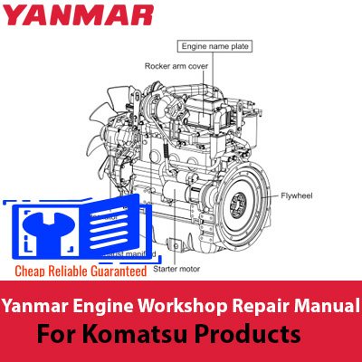 Yanmar Engine Workshop Repair Manual for Komatsu products