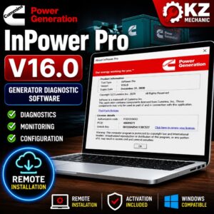 Cummins InPower Pro V16.0 Generator Diagnostic Software Remote Installation and Activation Service