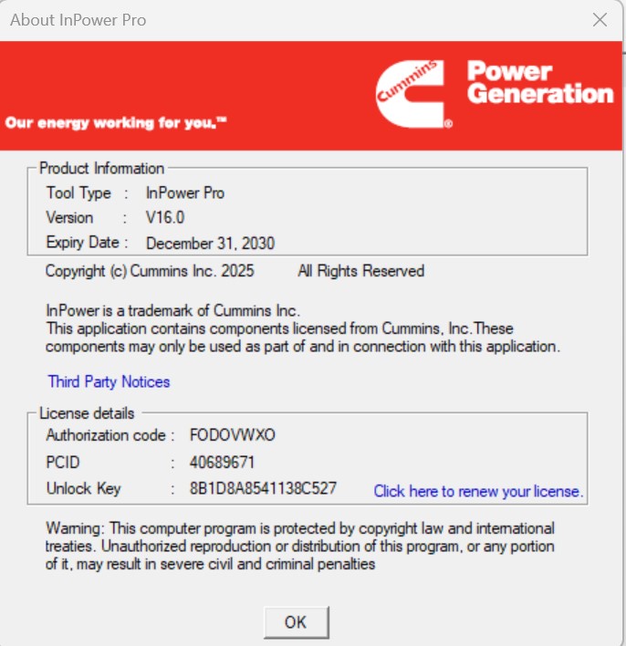 Cummins InPower Pro V16.0 - Generator diagnostic software 2 Cummins InPower Pro V16.0 diagnostic software for Cummins Power Generation systems