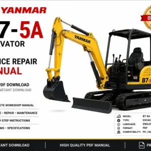 Yanmar B7-5A Excavator Service Repair Manual