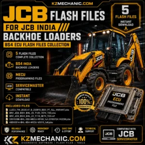 Home 2 JCB India Backhoe Loader BS4 ECU Flash Files Collection compatible with JCB ServiceMaster including MECU programming files and ECU software update files.