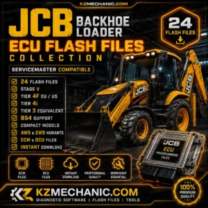 Home 3 JCB Backhoe Loader ECU Flash Files Collection compatible with JCB ServiceMaster including Stage V, Tier 4f EU US, Tier 4i, BS4, ECM and DCU programming files.