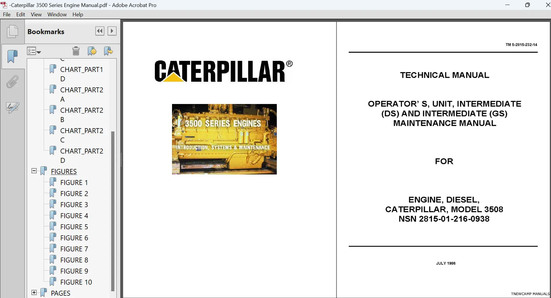 Caterpillar 3500 Series Engine Technical Manual PDF Download