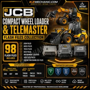 Home 1 JCB Compact Wheel Loader and Telemaster Flash Files Collection with ECM HECU TECU and Instrument Cluster Software