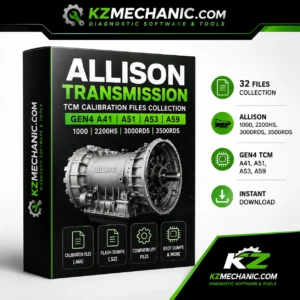 Home 1 Allison Transmission TCM Calibration Files Collection for Gen4 A41 A51 A53 A59 – Allison 1000 2200HS 3000RDS 3500RDS | KZMechanic