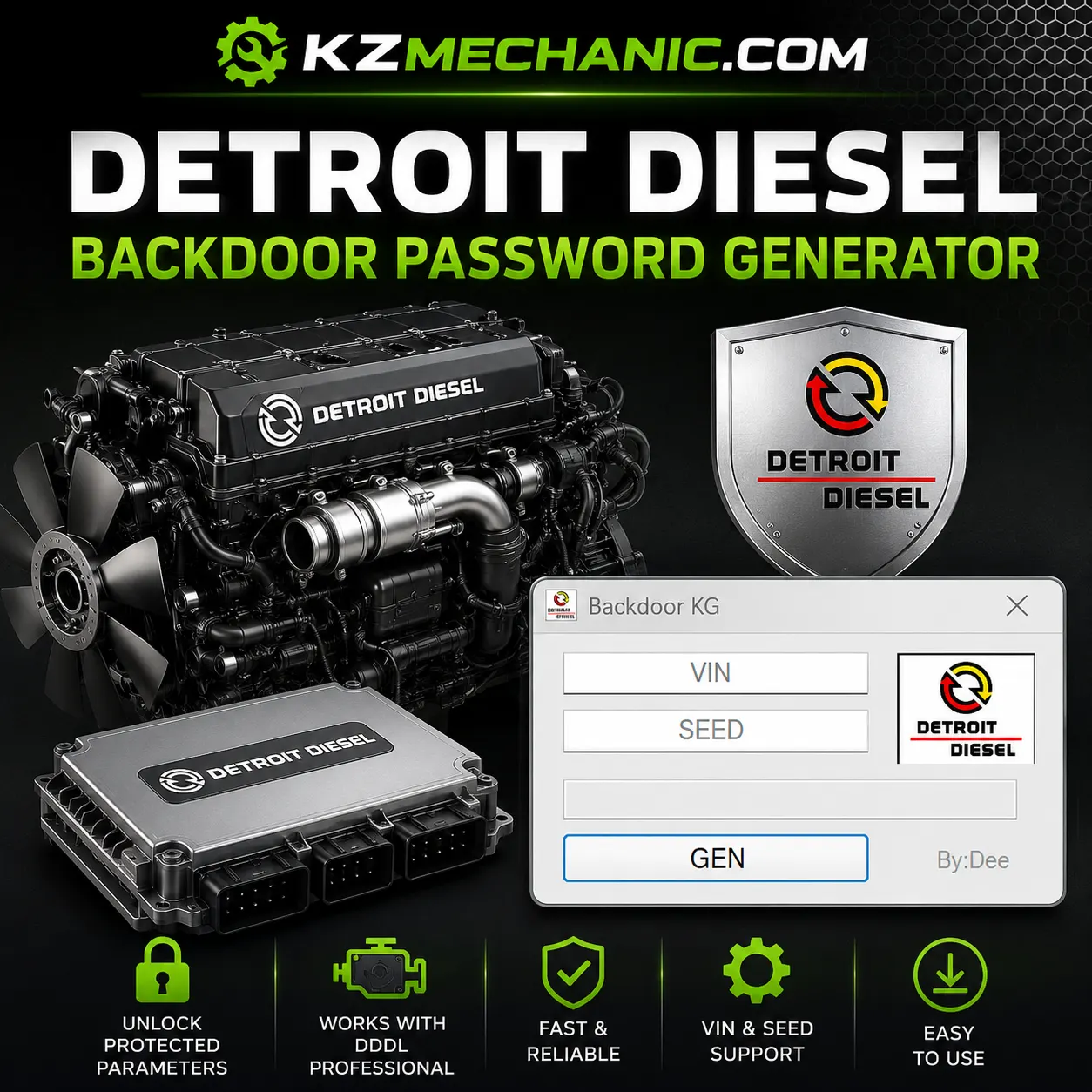 Detroit Diesel Backdoor Password Generator | DD Backdoor Password KG 1 Detroit Diesel Backdoor Password Generator DD Backdoor Password KG for DiagnosticLink DDDL