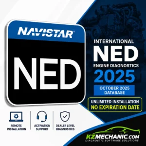 International Navistar Engine Diagnostics NED 2025 October Database Remote Installation