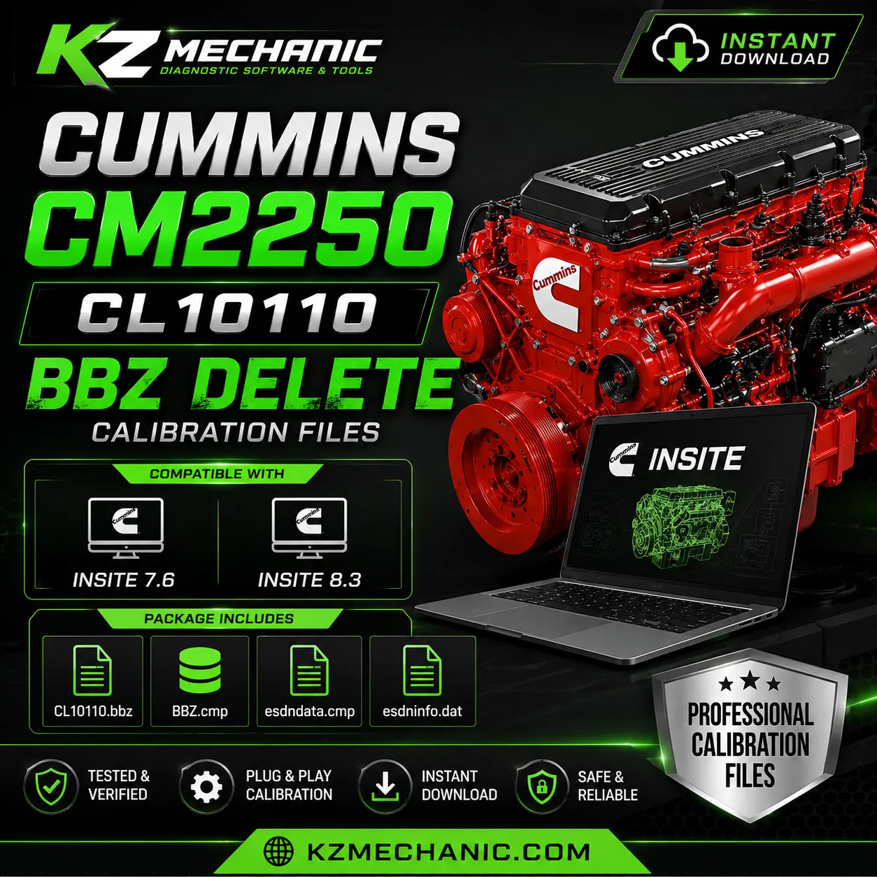 Cummins CM2250 CL10110 BBZ Delete Calibration Files 1 Cummins CL10110 BBZ Delete Calibration Files
