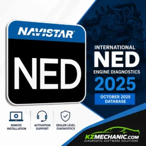International Navistar Engine Diagnostics NED 2025 October Database Remote Installation