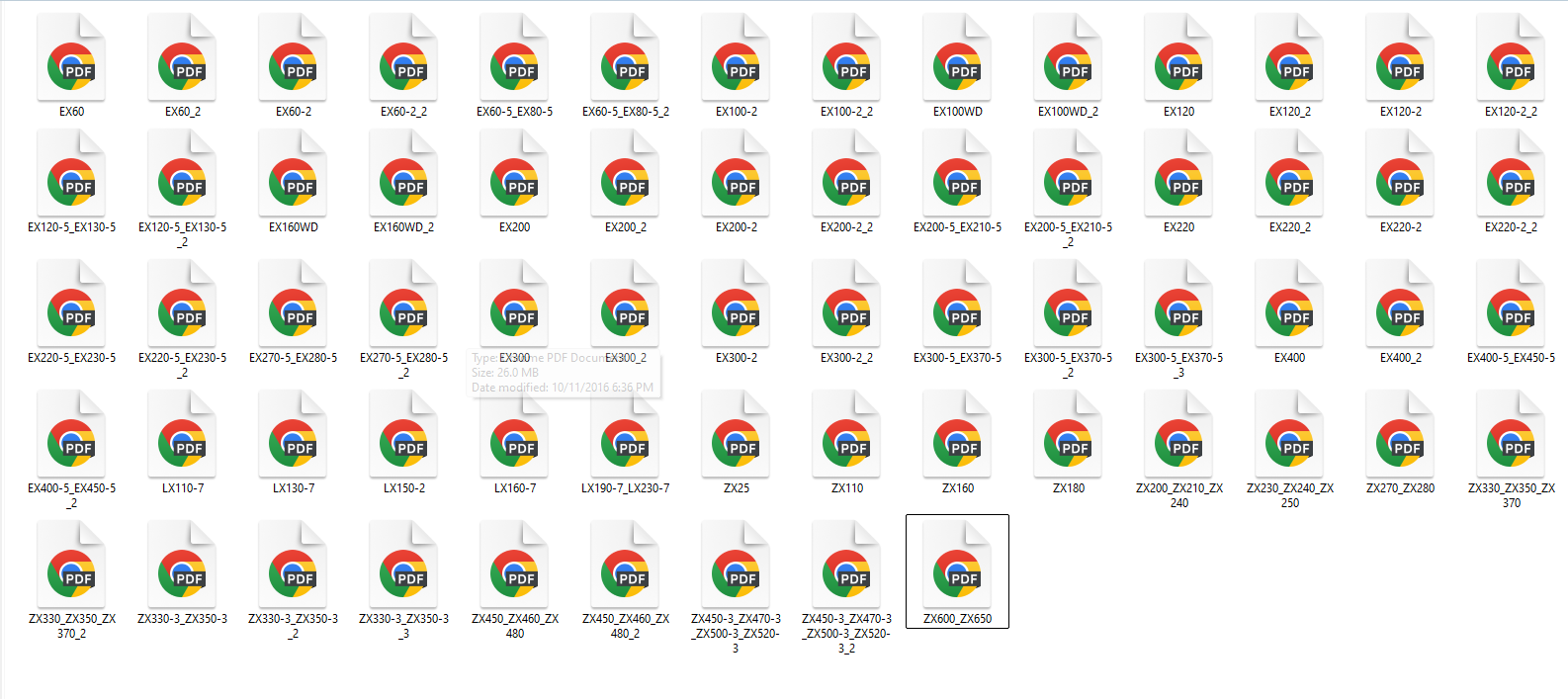Hitachi EX, LX & ZAXIS ZX Excavator Parts Catalog PDF Manual Collection 2 Hitachi EX, LX & ZAXIS ZX Excavator Parts Catalog PDF Manual Collection - Image 2